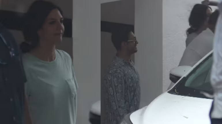 Aamir Khan and Gauri Spratt make first public appearance after wedding