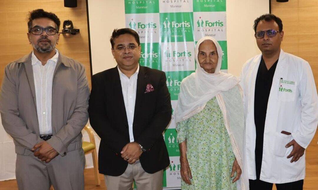 Fortis doctors help 103 year old walk again