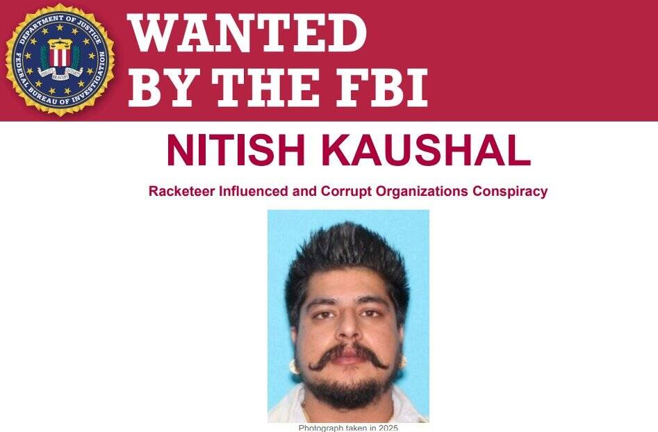 How did US arrest wanted gangster Nitish Kaushal metres away from Canada border?