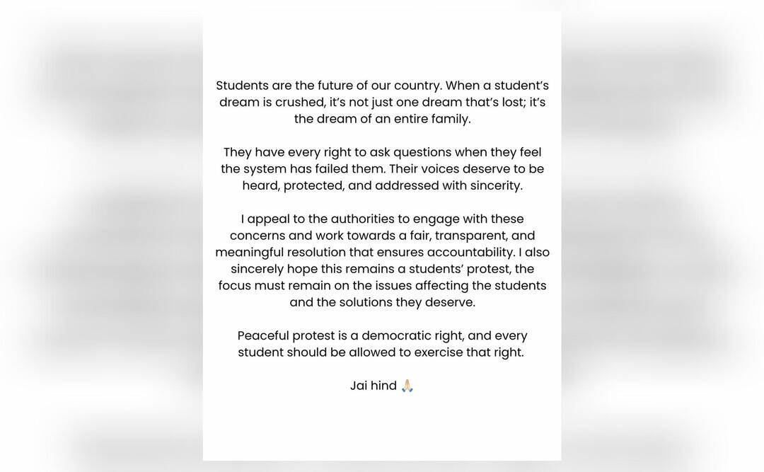 Varun Dhawan shares post in support of protesting students