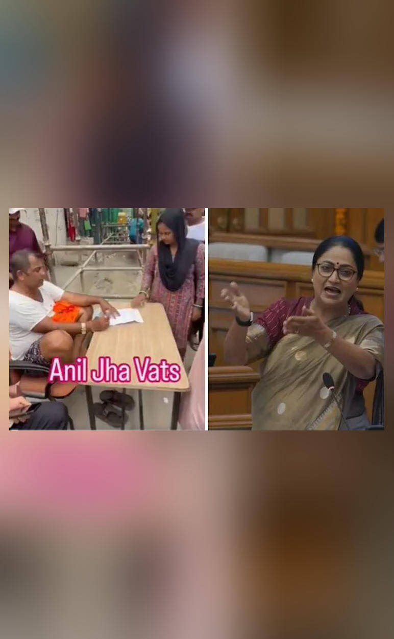 Delhi CM Rekha slams AAP MLA after viral video shows him meeting people in undergarments