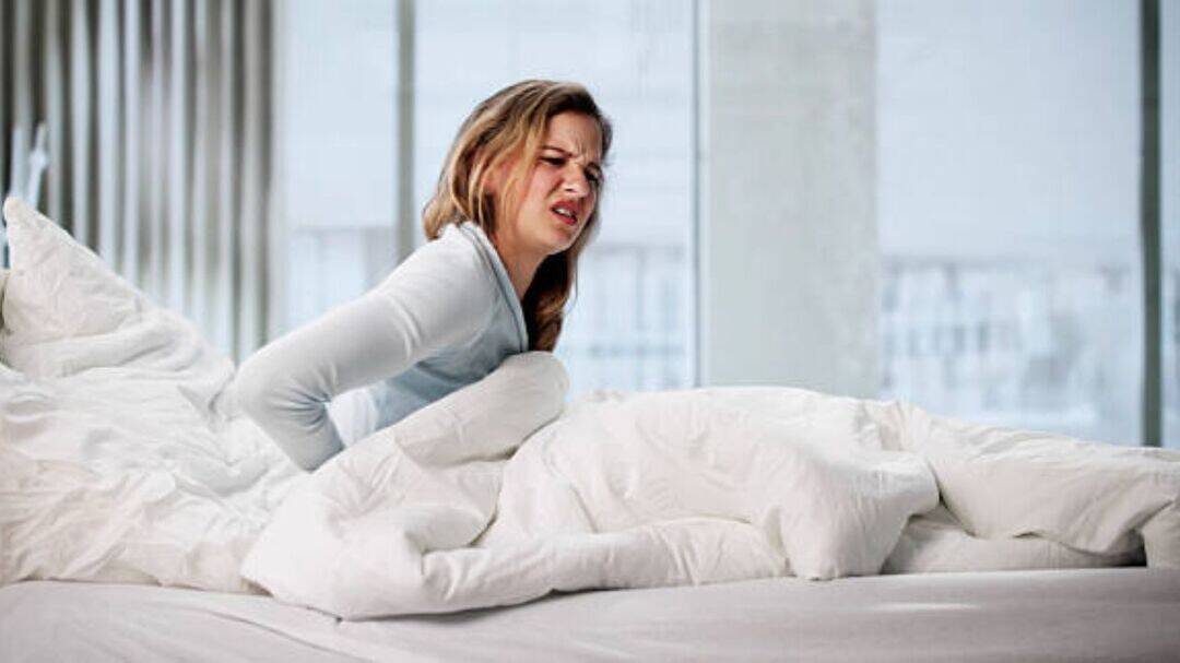 8-year-old mattress may be causing morning back pain