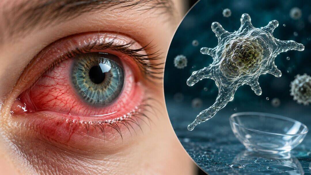 Man swam with contact lenses, rare parasite almost blinded him