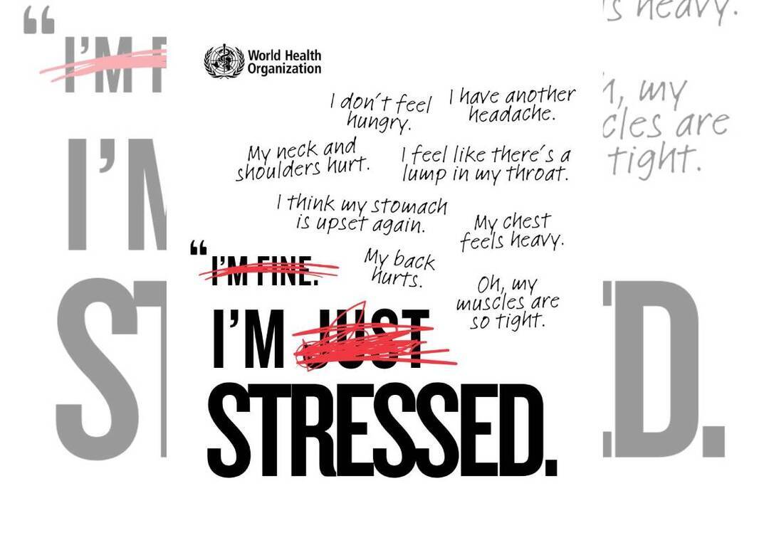 WHO shares 8 signs of stress   