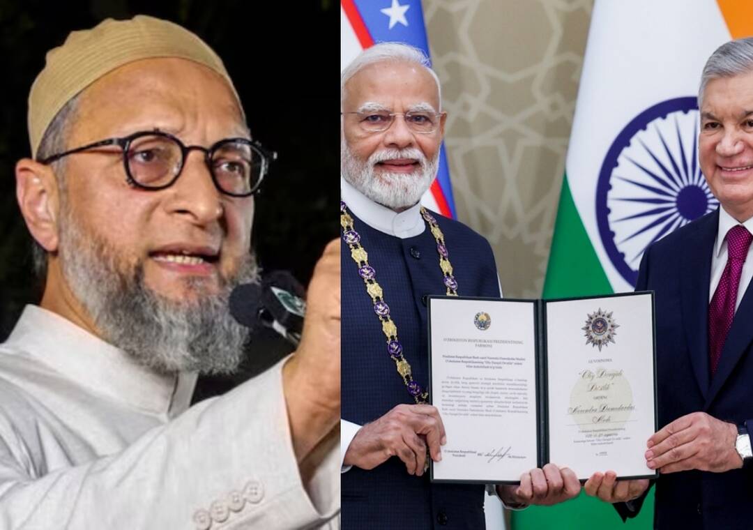 Owaisi says Babur came from Uzbekistan as country confers PM with highest state honour during two-nation tour; hopes Sangh Parivar, RSS backers stop speaking of Babur that way
