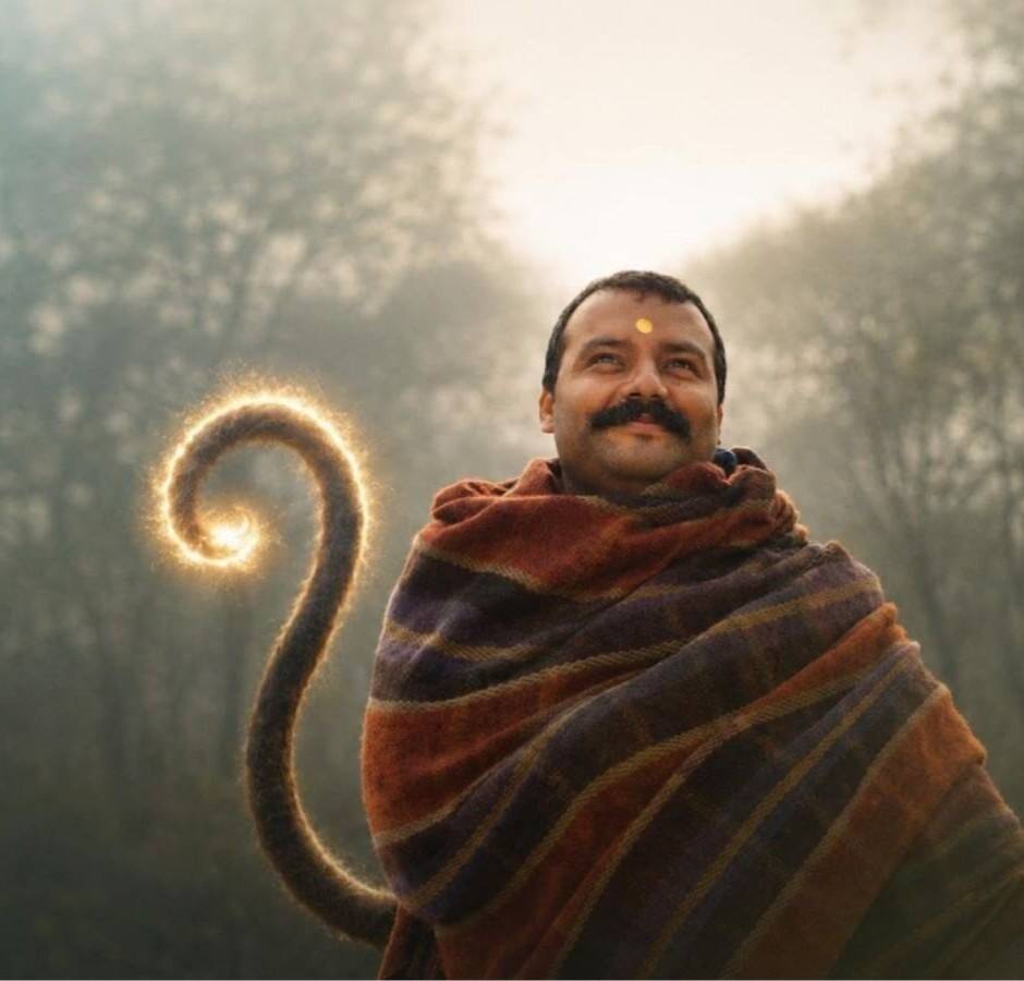 Who is Shobhinaw Satyaa, actor playing Neem Karoli Baba in 'Hanuman Ansh'?