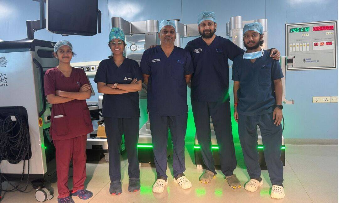 62-year-old undergoes robotic kidney tumour surgery