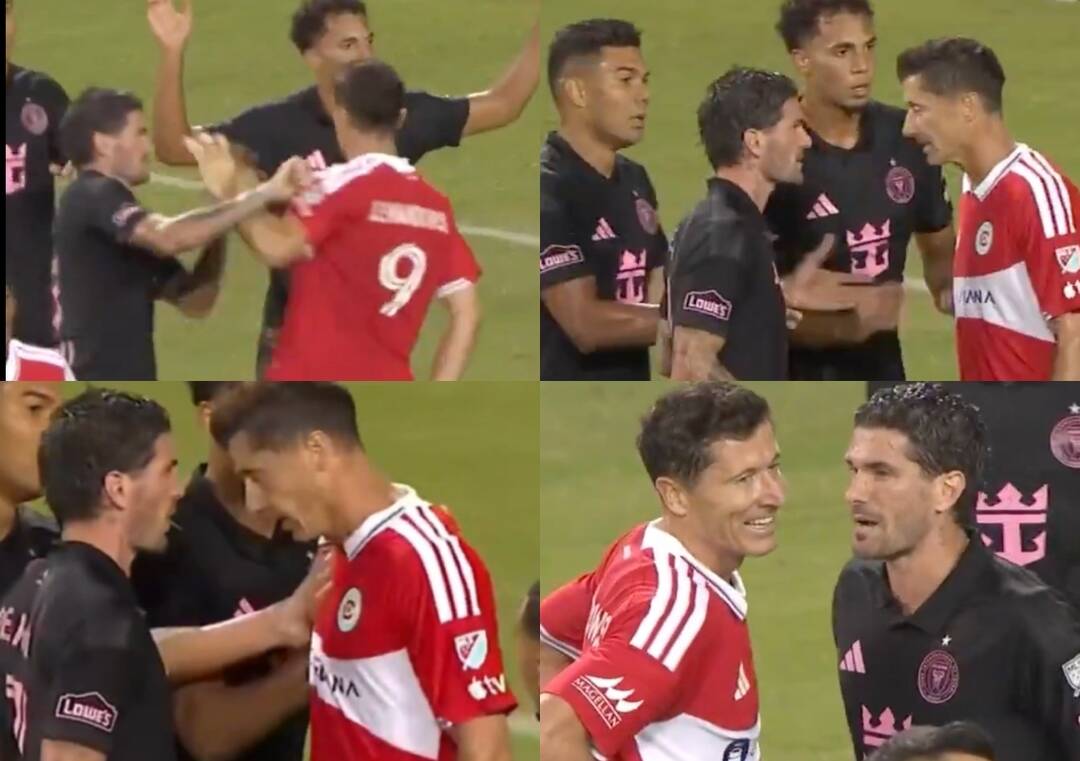 Video shows Rodrigo De Paul shoving Lewandowski during MLS game