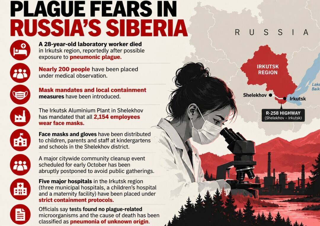 School Lab Mask Russia imposes masks, quarantine amid pneumonic plague scare