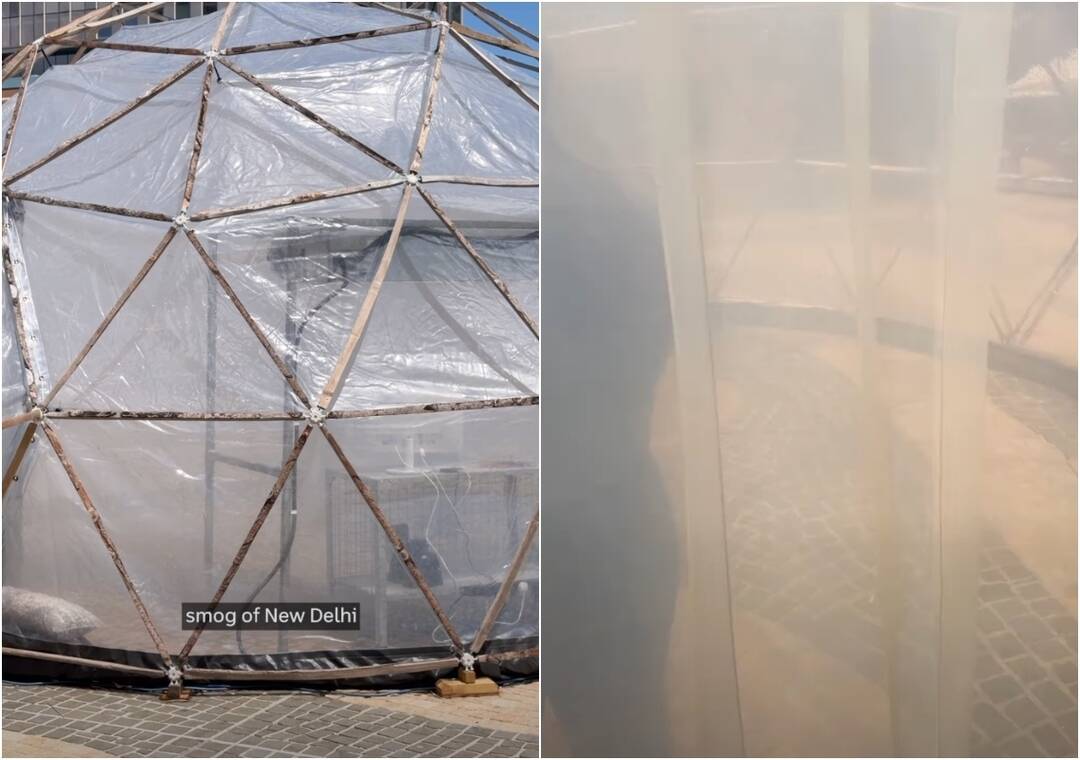 To make Australians appreciate clean air, pollution pods installed to experience Delhi smog