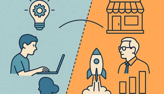 What is the difference between a startup and a business?