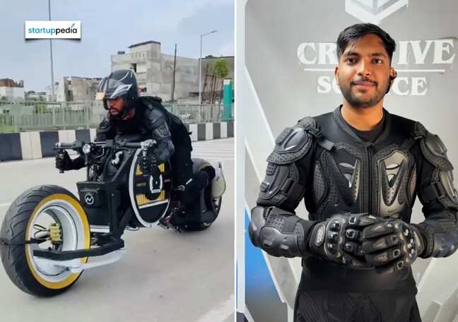 Student builds India’s first AI-powered driverless bike from scrap