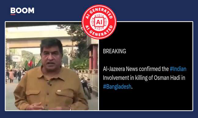 Al Jazeera report claiming Indian role in Hadi's death is deepfake