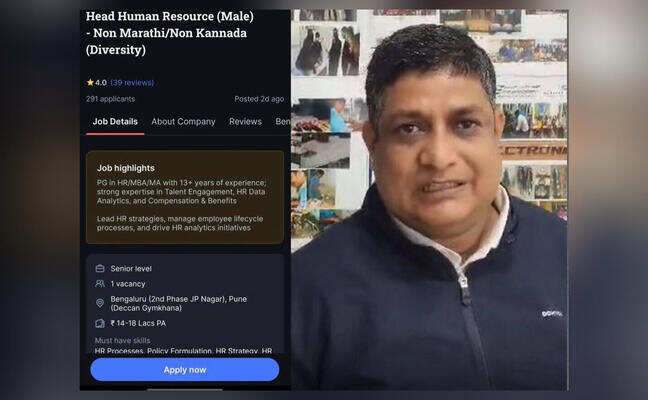 Job post seeking 'non-Kannada & non-Marathi' HR Head sparks row