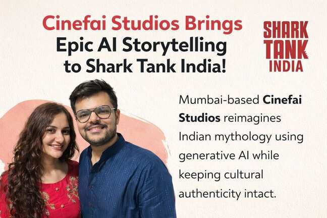 Cinefai studios bags ₹50 lakh deal on Shark Tank with GenAI pitch