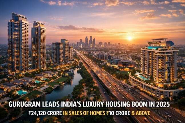 Gurugram overtakes Mumbai in ₹10 crore home sales