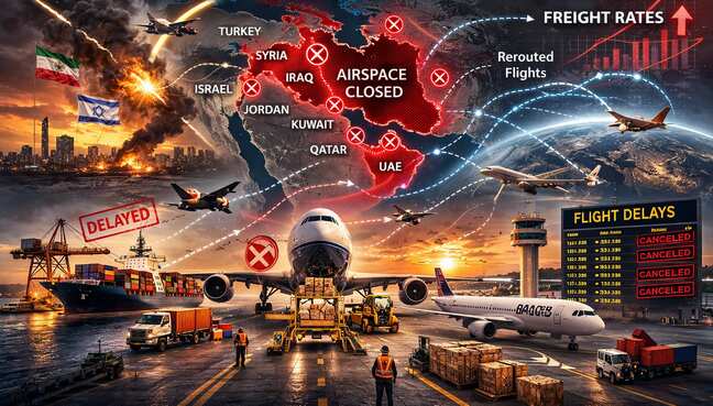 Prolonged airspace closure to impact freight rates: ACCAI