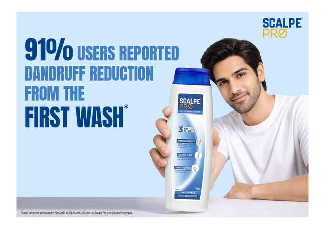 Dandruff gone in just one wash with Scalpe Pro shampoo: Glenmark