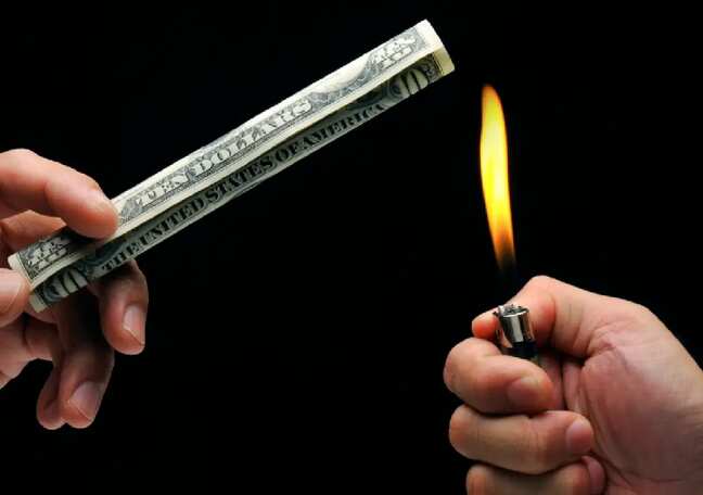 What causes venture burn escalation?