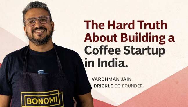 Coffee startup founder's financial backing advice sparks debate