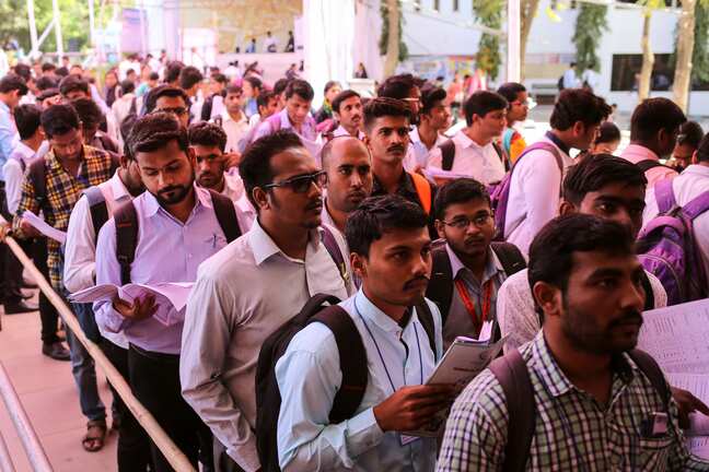India's unemployment rate declines in 2025
