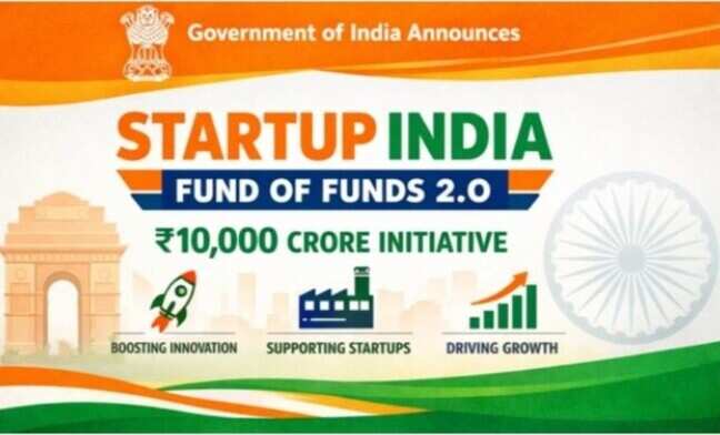  Govt launches ₹10,000-crore Startup India Fund of Funds 2.0