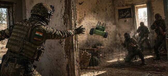 Gujarat startup develops throwable compact robot for close combat
