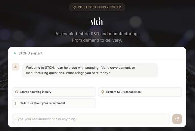STCH builds AI tool to help brands design sustainable fabrics