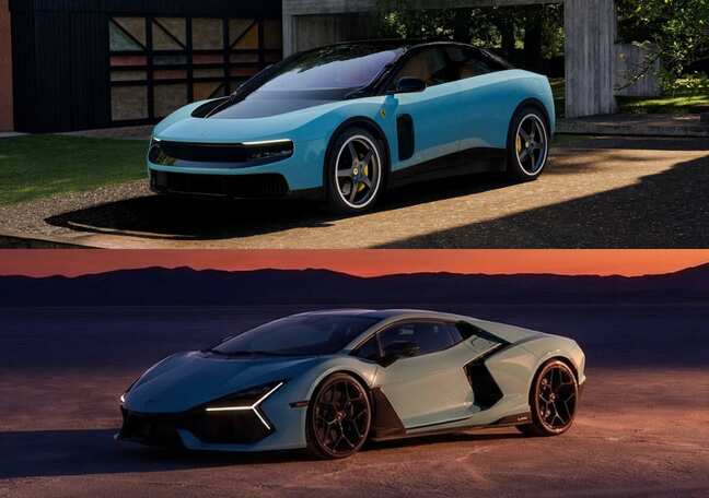 Lamborghini trolls Ferrari over EV designed by iPhone designer