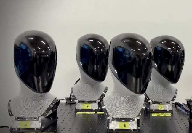Video shows startup testing humanoid robot heads