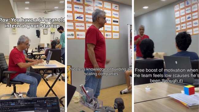 Startup founder hires 64-year-old intern, internet loves the idea