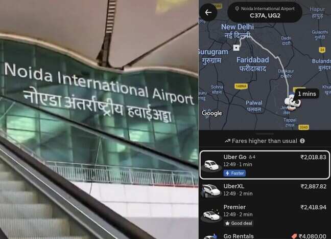 ₹2,000 Uber fare for 80-km ride from new Noida airport sparks debate, most call it 'reasonable'