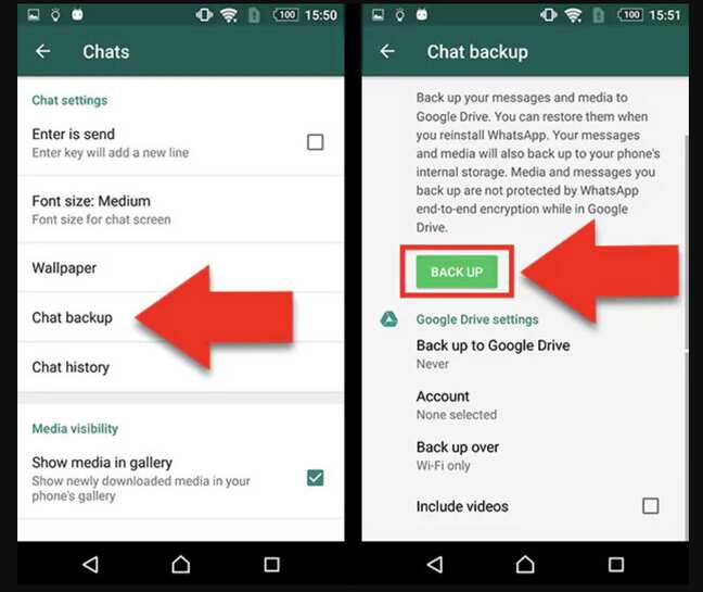 Whatsapp testing new chat backup system with more control