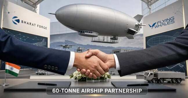 Bharat Forge signs airship MoU with FLYING WHALES