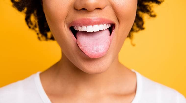 What happens when a person doesn't clean their tongue for a month?