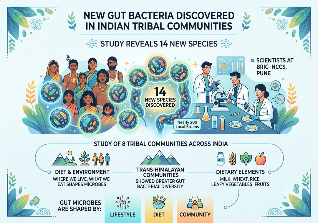 14 new gut bacteria species discovered in Indian tribal communities