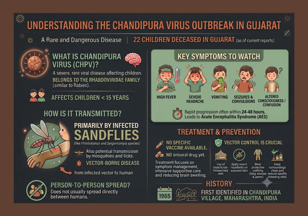 What is Chandipura virus that has killed 22 children in Gujarat?