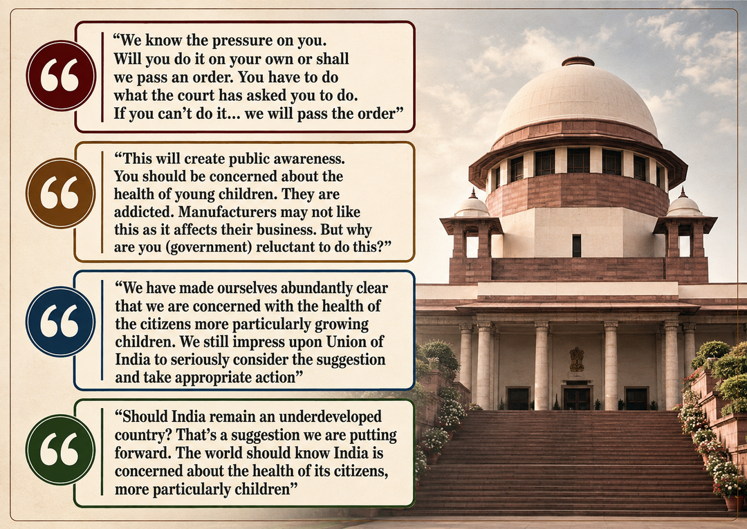 'You don't want people to remain healthy?' SC asks FSSAI over labels on packaged food