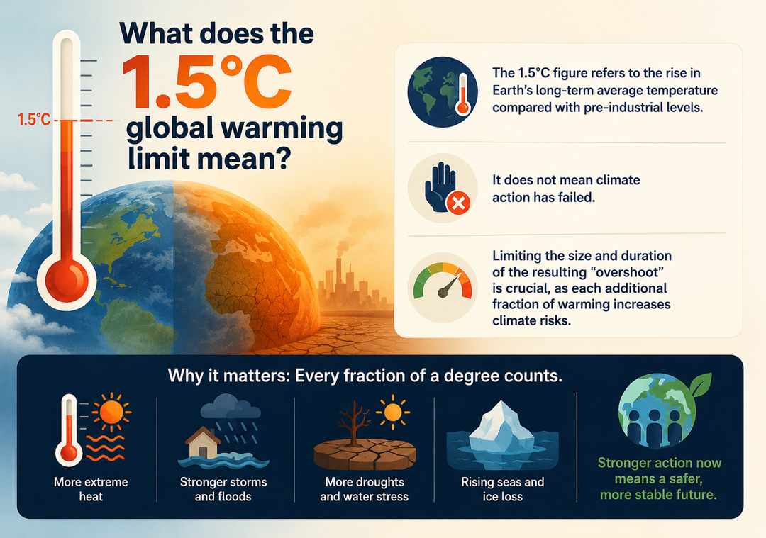 What does the 1.5°C global warming limit mean?