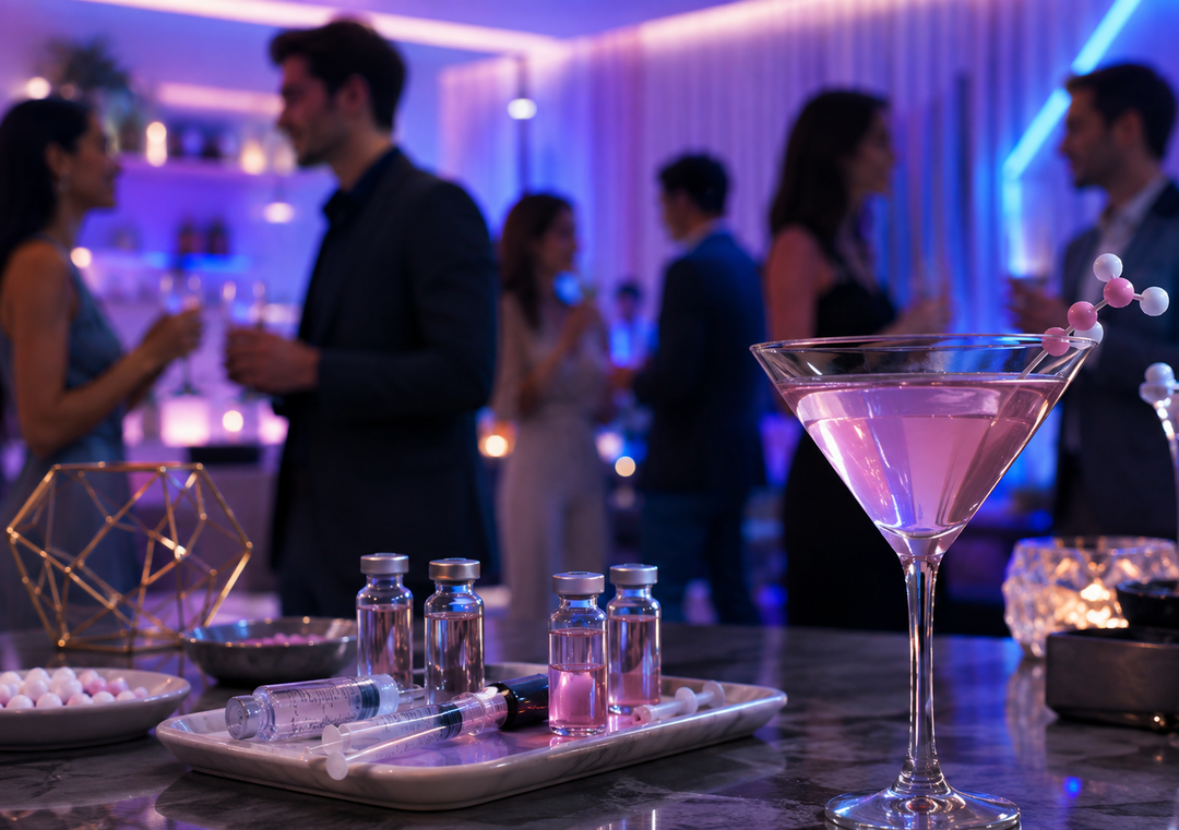 What is a 'peptide party'?