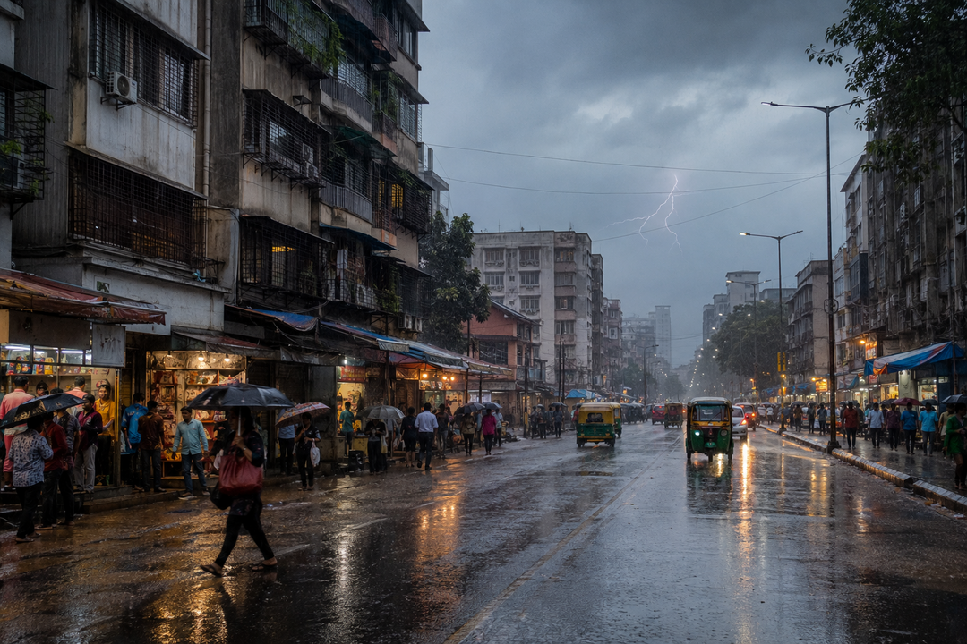 Photo: Inshorts Delhi-NCR Hit by Heavy Rain as IMD Issues Red Alert for Capital