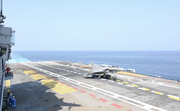 Rafale Marine makes debut landing on INS Vikrant; video released
