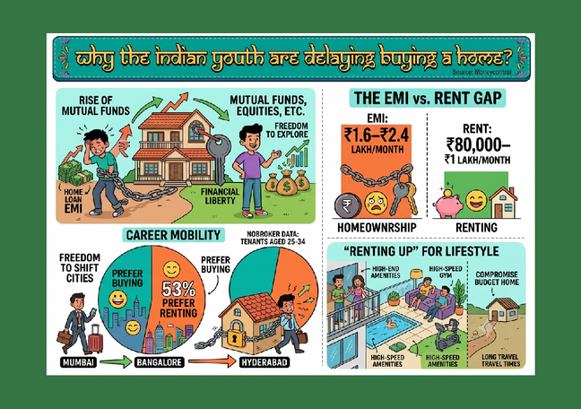 Why the Indian youth are delaying buying a home?
