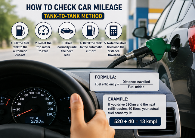 How to check car's mileage?