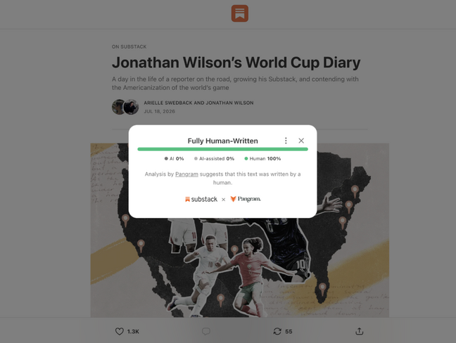 Substack adds tool to detect AI-generated content