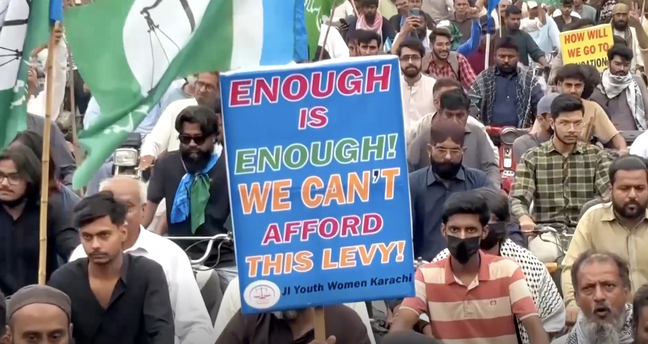 What is petroleum levy, which has sparked nationwide protests in Pakistan?