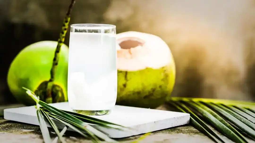 What happens to the body when a person drinks coconut water first thing in the morning?