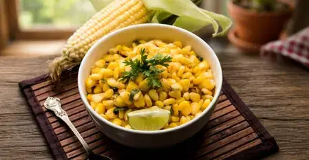 How can you spot chemically treated corn before buying?