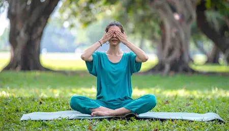 Bhramari pranayama helps reduce stress from excess screen time