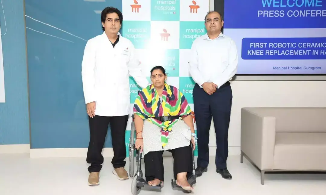 Haryana’s first robot-assisted ceramic knee replacement performed